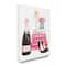 Stupell Industries Fashion Books & Champagne Canvas Wall Art